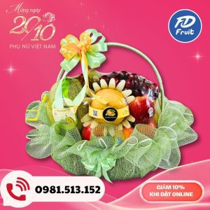 Giỏ - Hộp trái cây dành tặng ngày Phụ Nữ Việt Nam 20/18