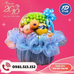 Giỏ - Hộp trái cây dành tặng ngày Phụ Nữ Việt Nam 20/13